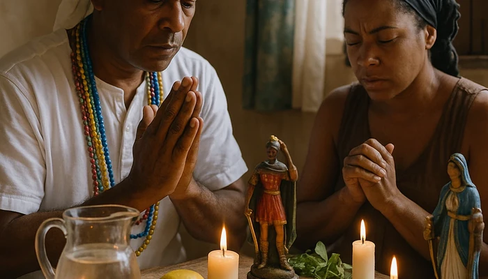 Revelando las tradiciones místicas de la santería.